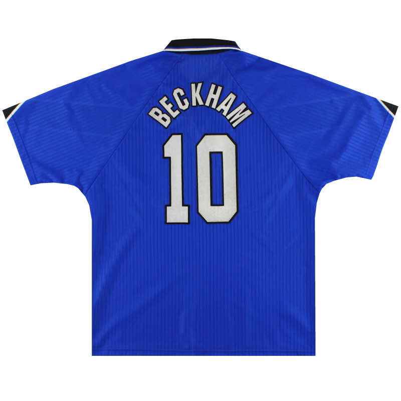 1996-97 Manchester United Umbro Third Shirt Beckham #10 XL