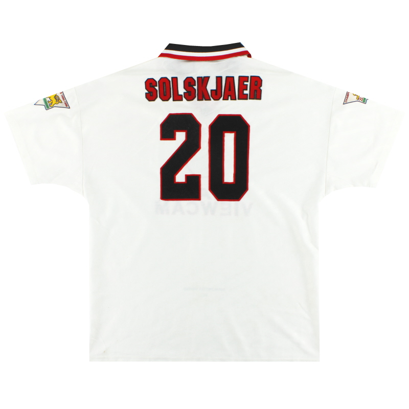 1996-97 Manchester United Umbro Away Shirt Solskjaer #20 XL