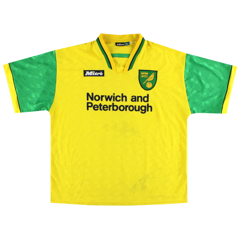 1996-97 Norwich City Mitre Home Shirt XL