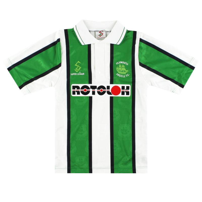 Maglia da trasferta della Plymouth Super League 1996-97 *Come nuova* M.Boys