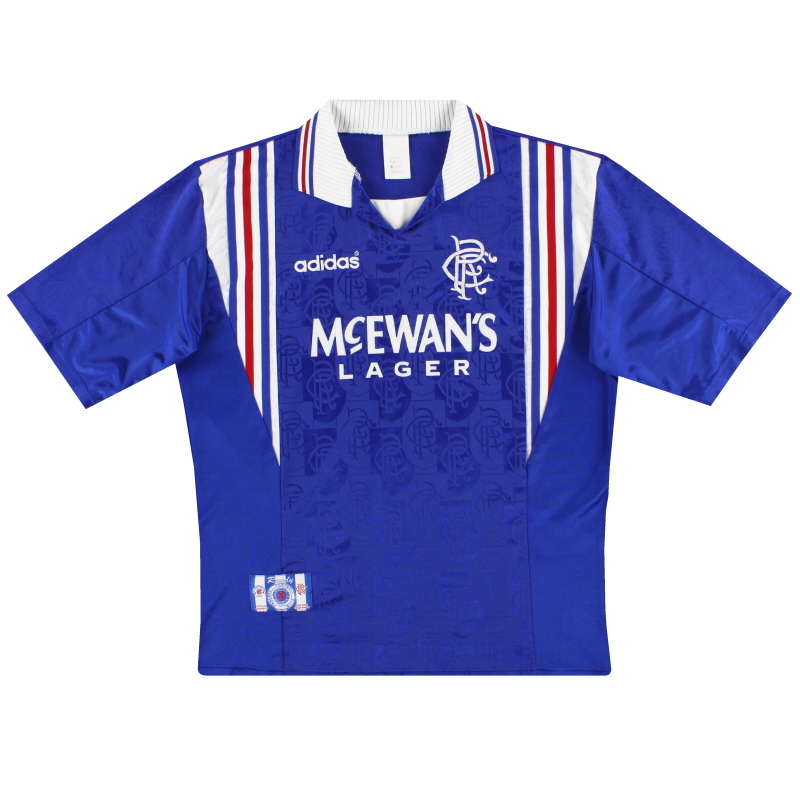 1996-97 Rangers adidas Home Shirt S - 014186