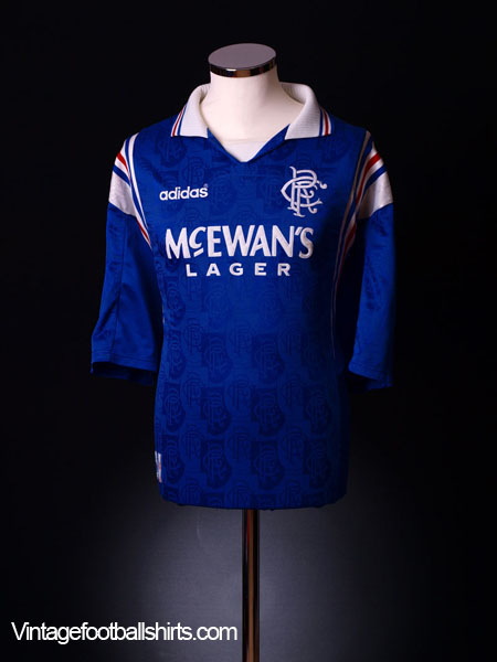 1996-97 Rangers adidas Home Shirt S 014186