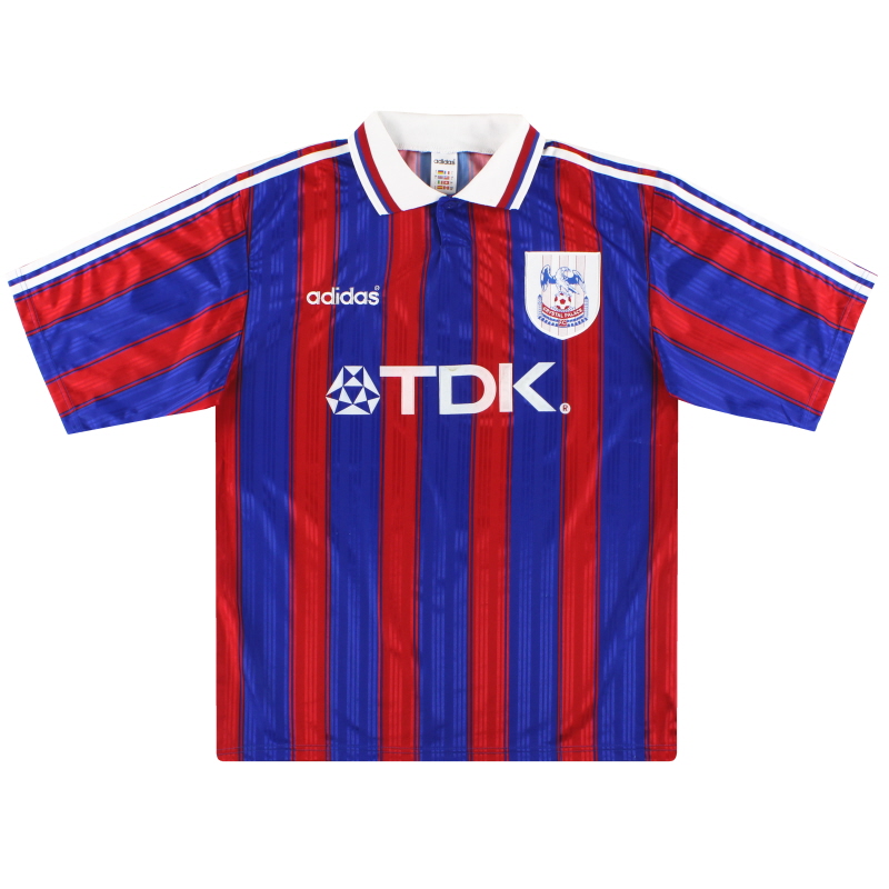1996-98 Crystal Palace adidas Kemeja Rumah L