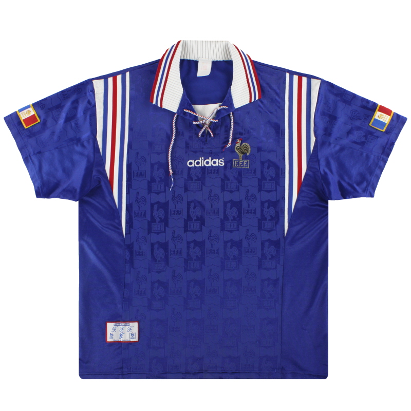 1996-98 France adidas Home Shirt L/XL
