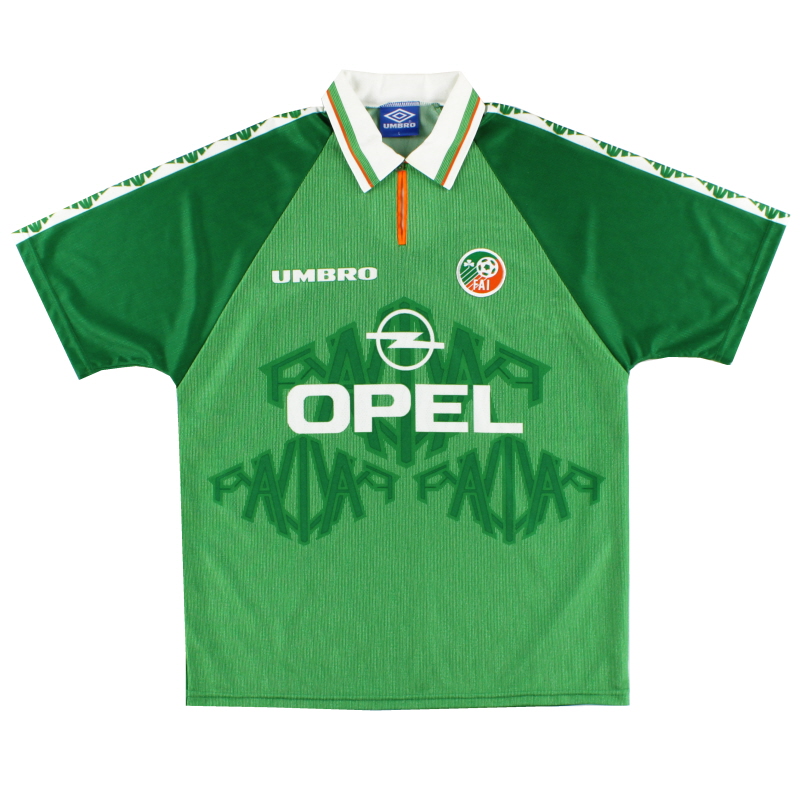 1996-98 Irlanda Umbro Maglia Home *Menta* XL