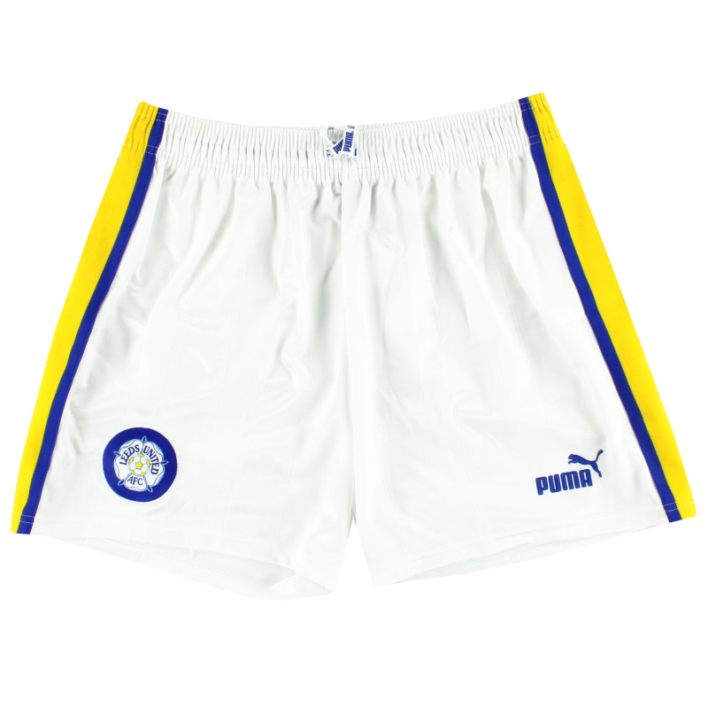 1996-98 Leeds Puma Home Shorts *Mint* L
