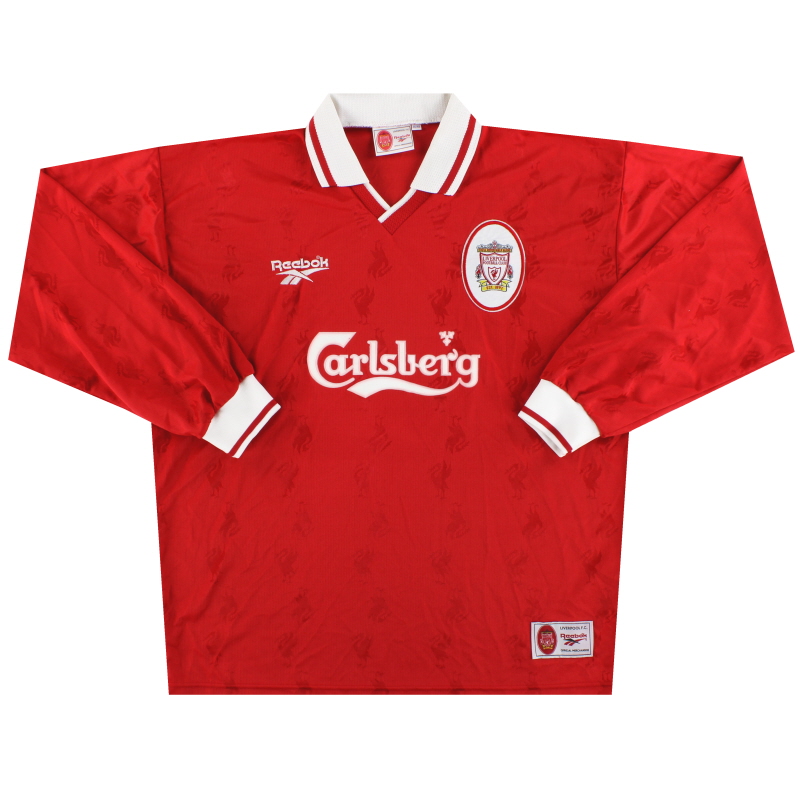 1996-98 Liverpool Reebok Home Shirt L/S XL - 961733