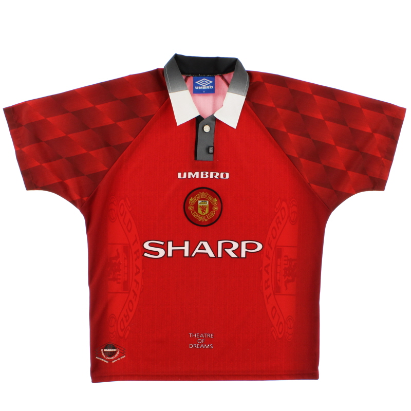 1996-98 Manchester United Umbro Home Shirt Y - 734720