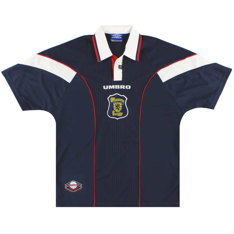 1996-98 Scotland Umbro Home Shirt L.Boys
