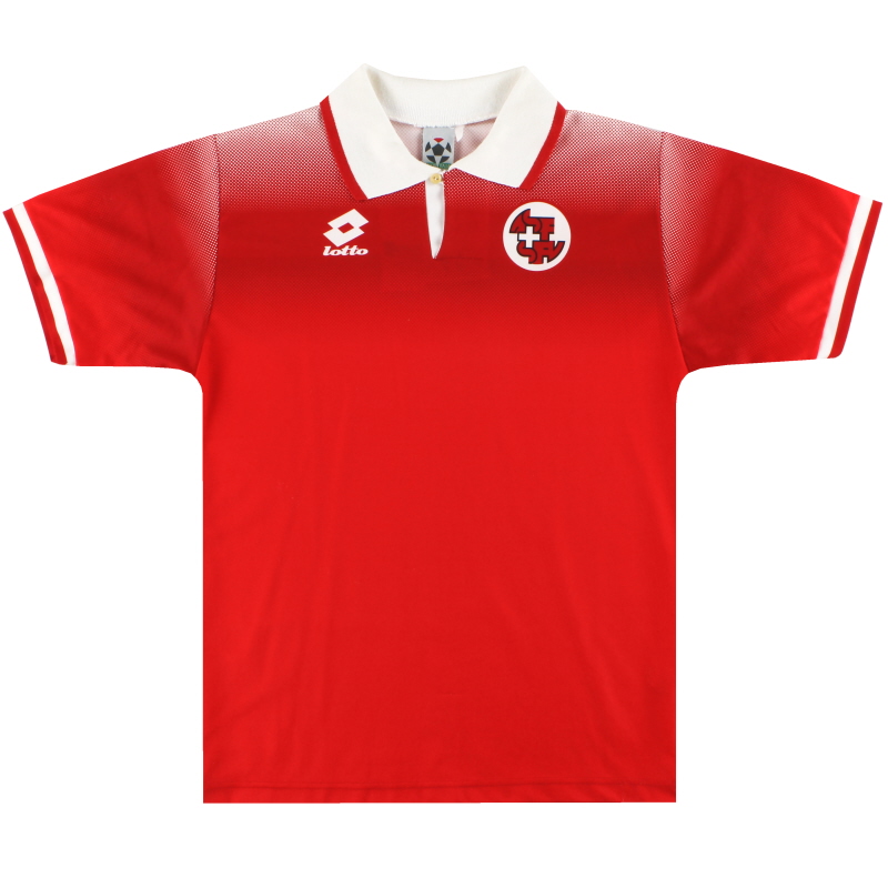1996-98 Switzerland Lotto Home Shirt S