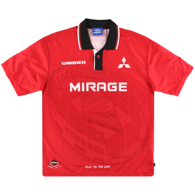 1996-98 Urawa Red Diamonds Umbro Home Shirt S