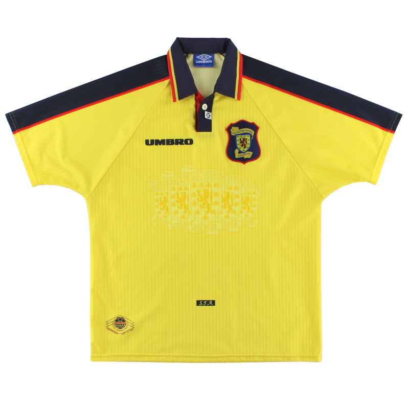 1996-99 Scotland Umbro Away Shirt L