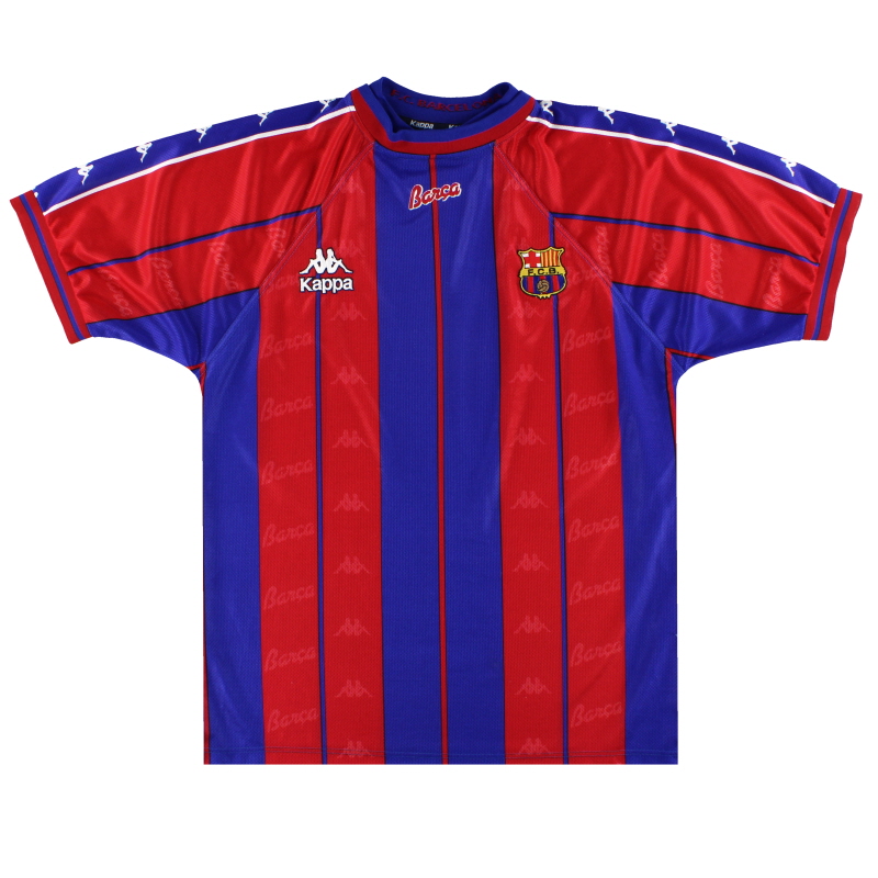 1997-98 Barcelona Kappa Home Shirt L.