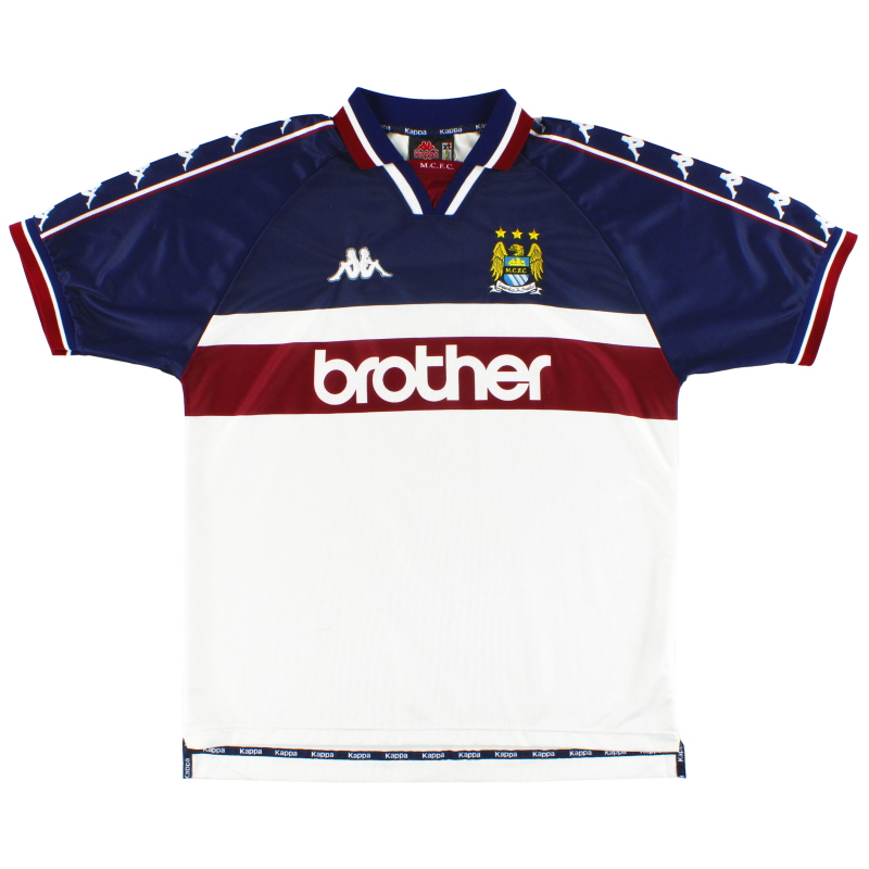 1997-98 Manchester City Kappa Auswärtstrikot *Minze* L