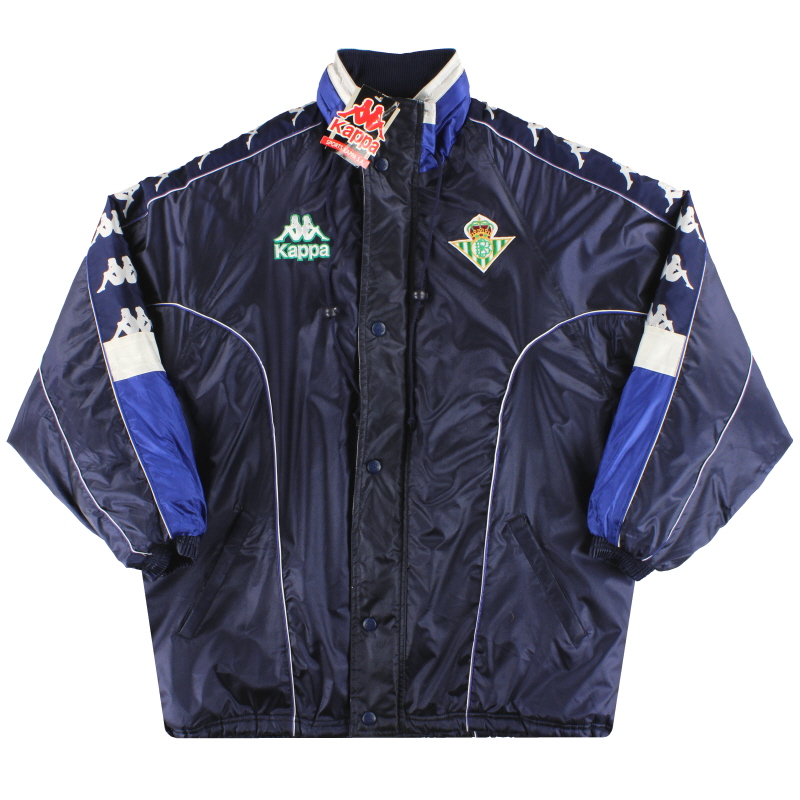 1997-98 Real Betis Kappa Padded Bench Coat * avec étiquettes * XXL