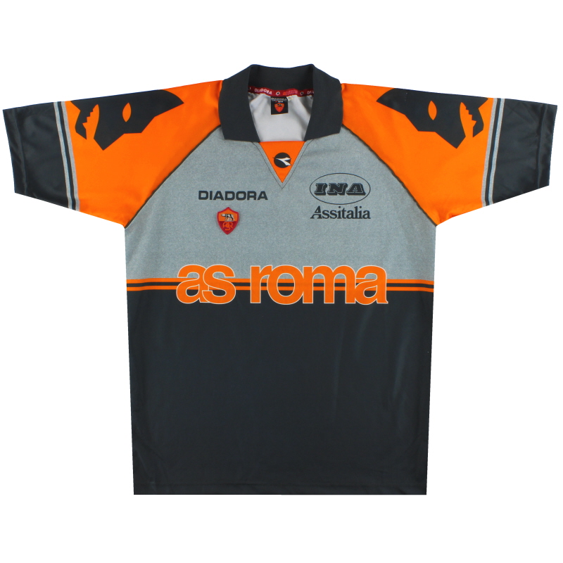 1997-98 Roma Diadora Training Shirt XL