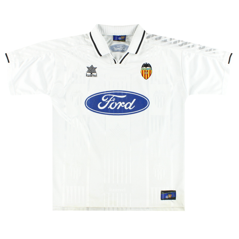 1997-98 Valencia Luanvi Home Shirt XL