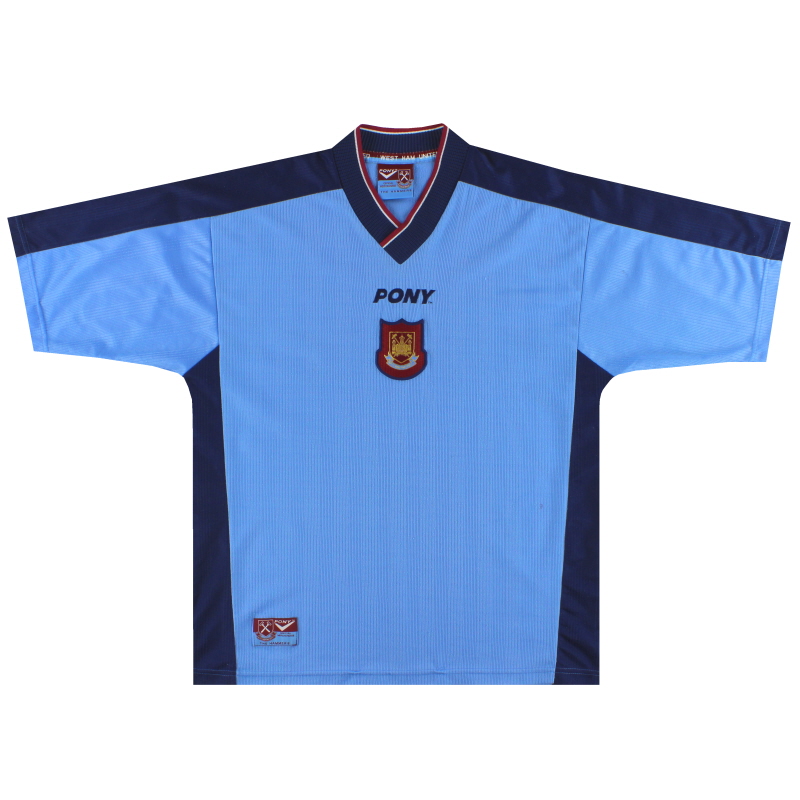 1997-98 웨스트 햄 포니 어웨이 셔츠 M