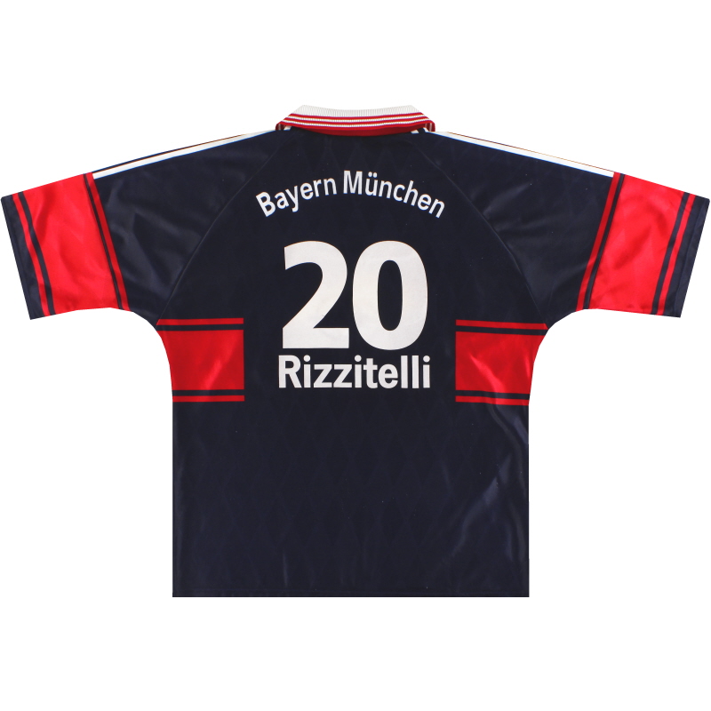 1997-99 Bayern Monaco adidas Home Maglia Rizzitelli #20 XL