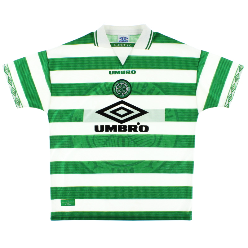 CELTIC 1998 1999 HOME FOOTBALL SHIRT SOCCER JERSEY UMBRO sz 158 12