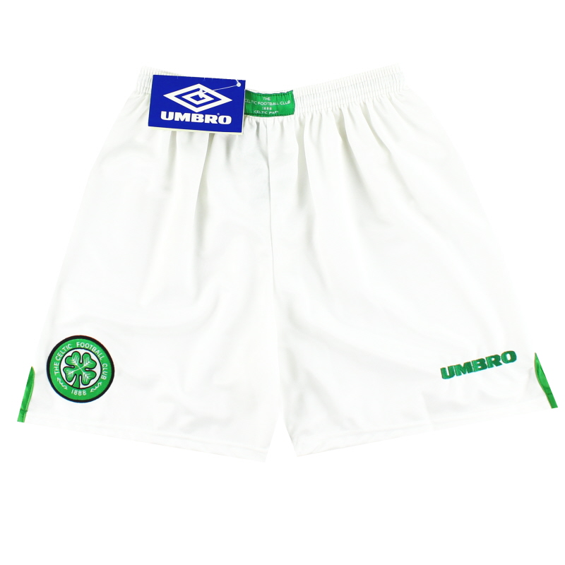 1997-99 Celtic Umbro Home Shorts *w/tags* S