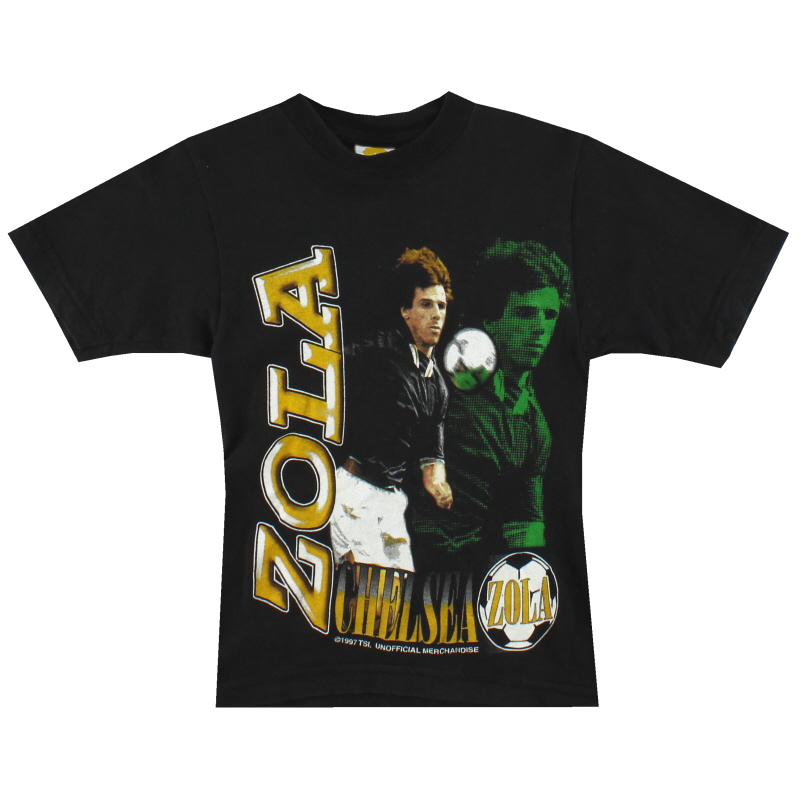 1997-99 Chelsea Zola Graphic Tee Shirt S.Boys
