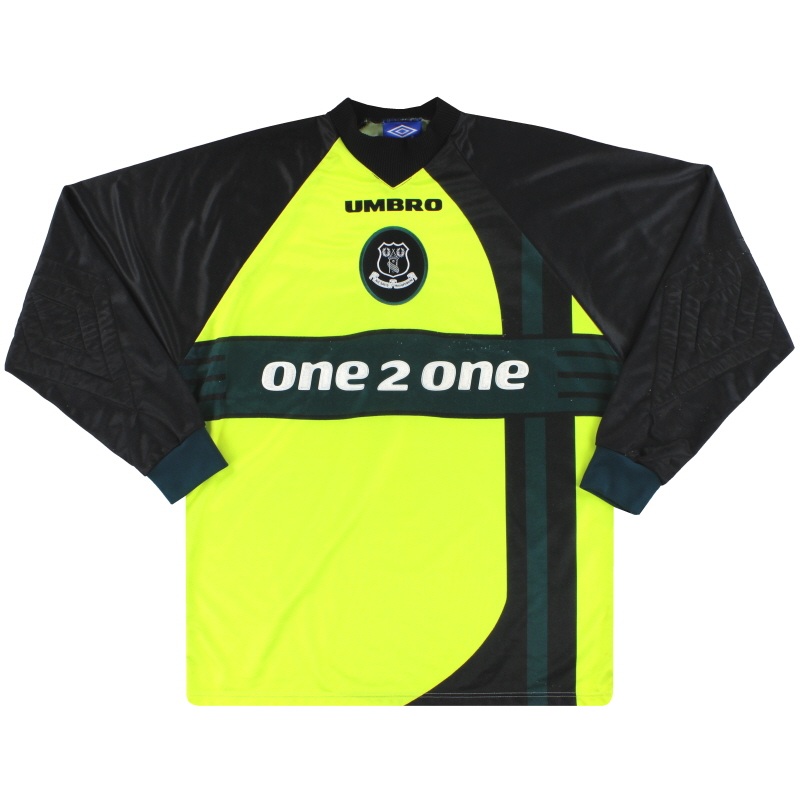 1997-99 Everton Umbro Goalkeeper Shirt L
