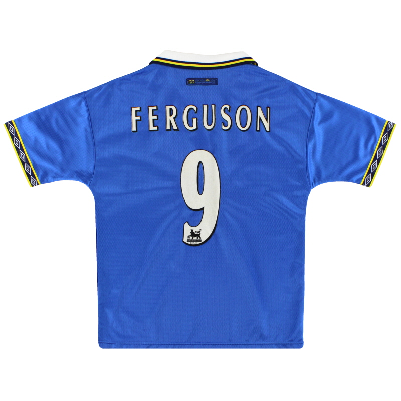 1997-99 Everton Umbro Home Shirt Ferguson #9 Y