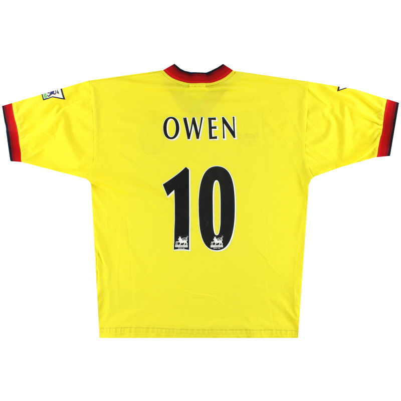 1997-99 Maglia Liverpool Reebok Away Owen # 10 L