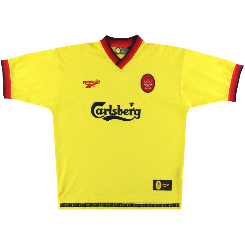 Camiseta de la 1997a equipación Reebok del Liverpool 99-972595 * Mint * L - XNUMX