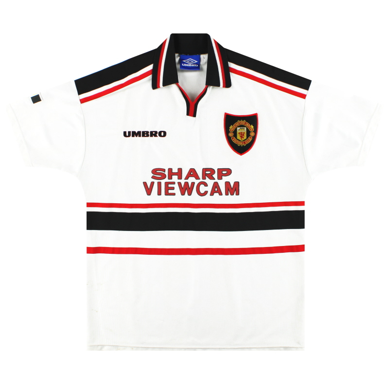 1997-99 맨체스터 유나이티드 움 브로 어웨이 셔츠 XL