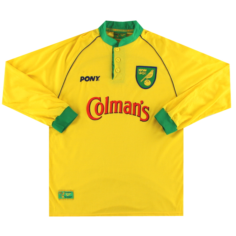 1997-99 Norwich City Home Shirt L/S *Mint* L