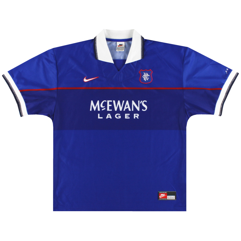 1997-99 Rangers Nike Home Shirt *Mint* M