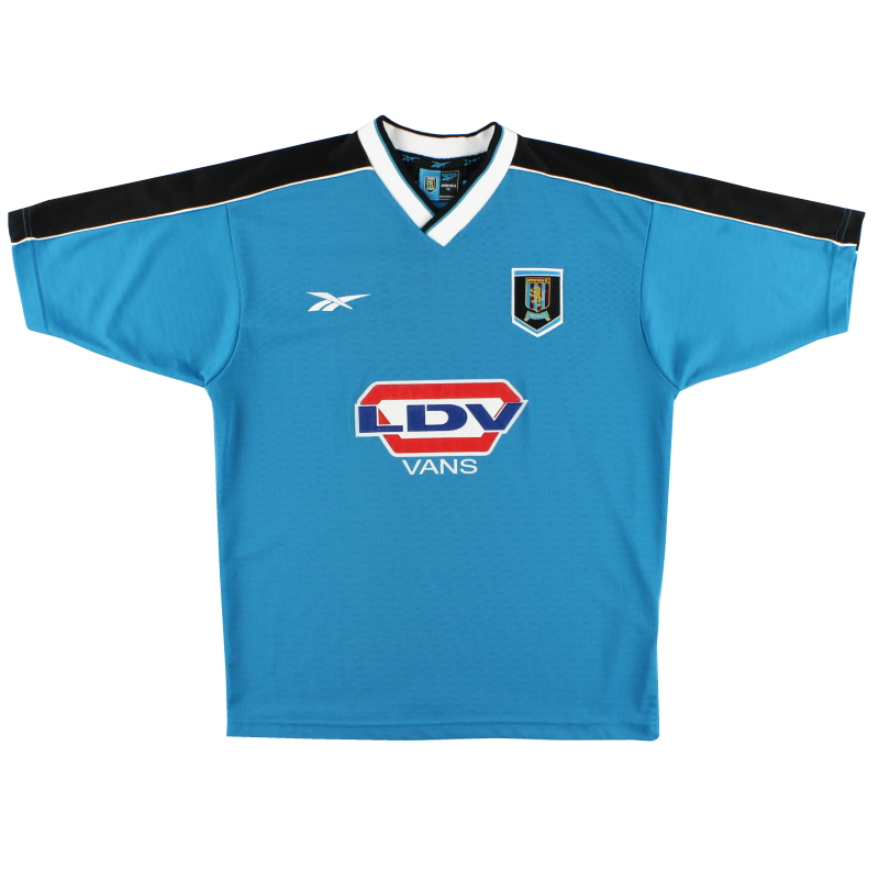 1998-00 Aston Villa Reebok Baju Tandang *Mint* M