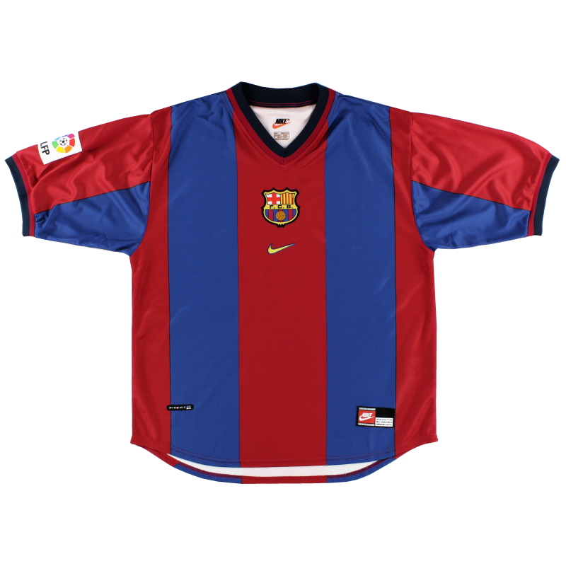 1998-00 Barcelona Nike Home Shirt S - 154889-655