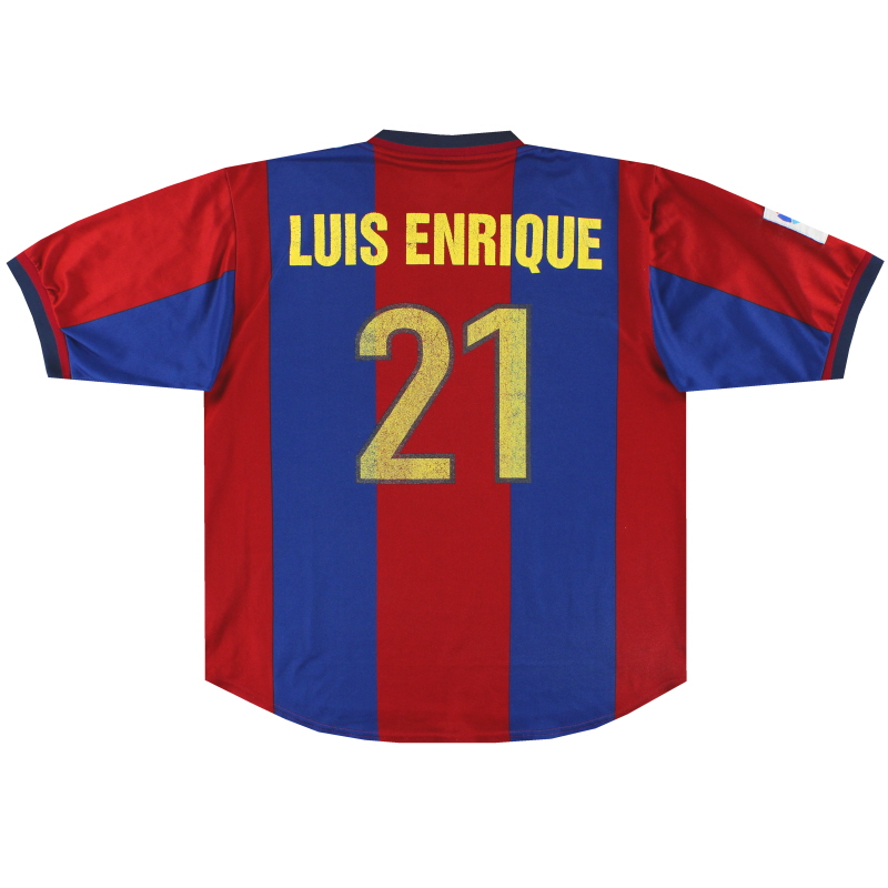 1998-00 Barcelona Nike Home Shirt Luis Enrique #21 XL
