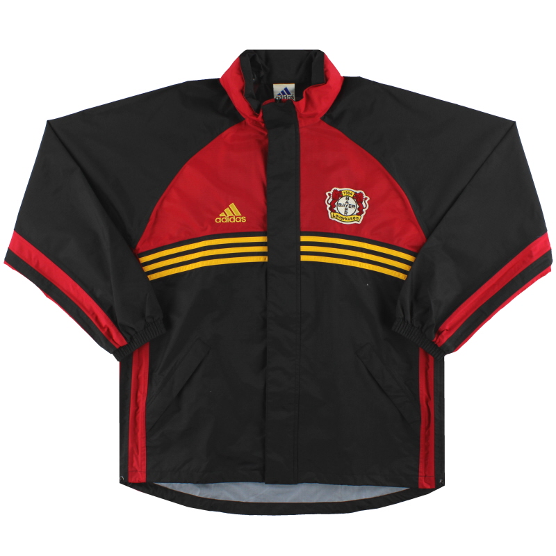 1998-00 Bayer Leverkusen adidas Hooded Rain Jacket L/XL