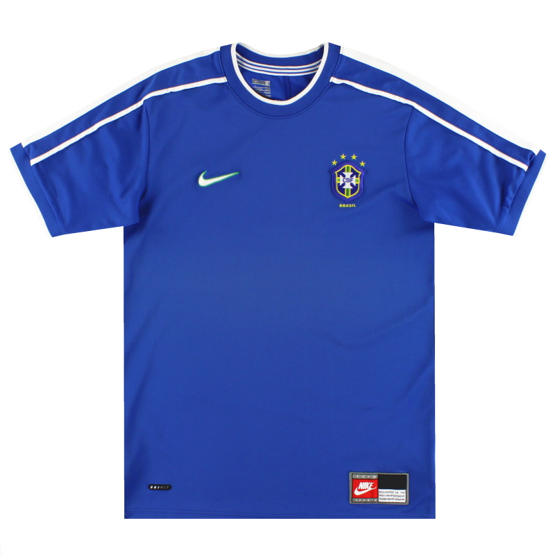 1998-00 Brazil Nike Away Shirt S - 267745-493