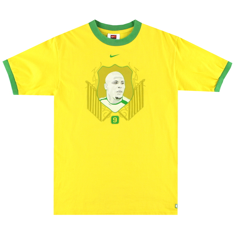 1998-00 Brasil Camiseta estampada Nike Ronaldo S