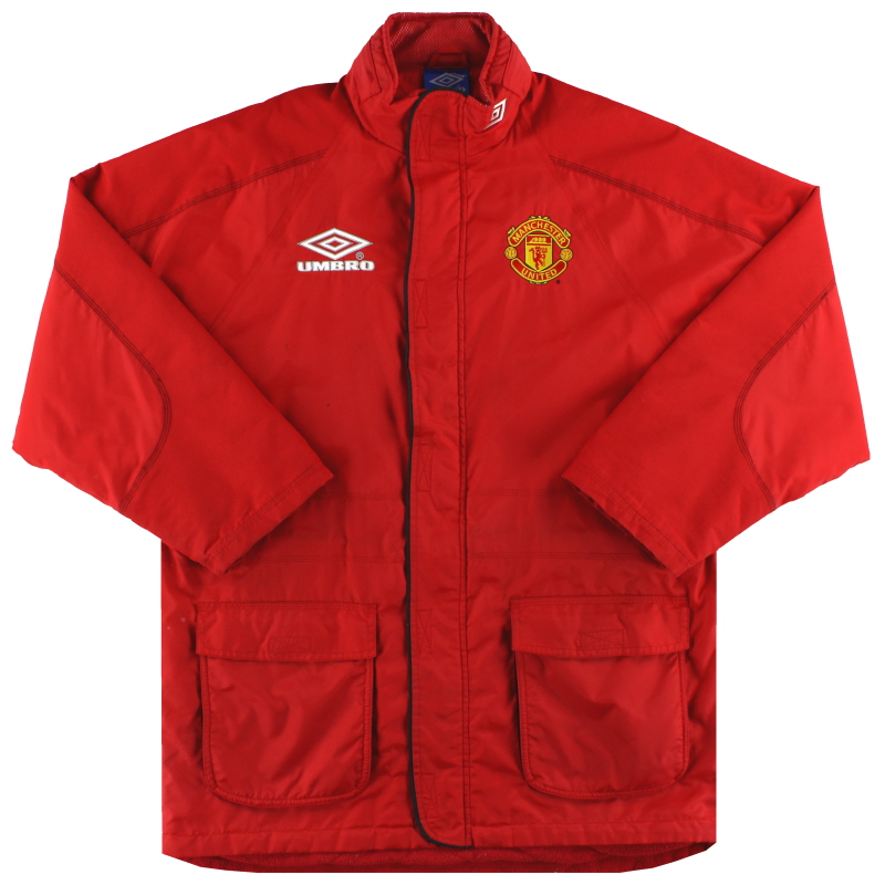1998-00 Manchester United Umbro Padded Bench Coat L