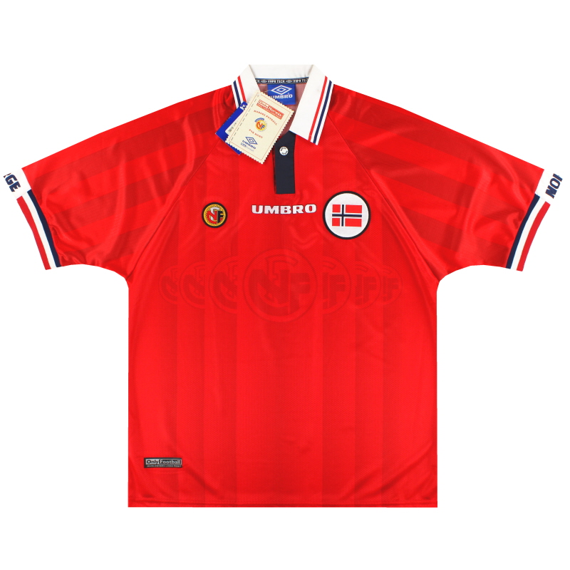 Camiseta Noruega 1998-00 Umbro Home *con etiquetas* XL - 735115 - 5029490496211