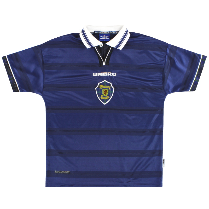 1998-00 Scotland Umbro Home Shirt L