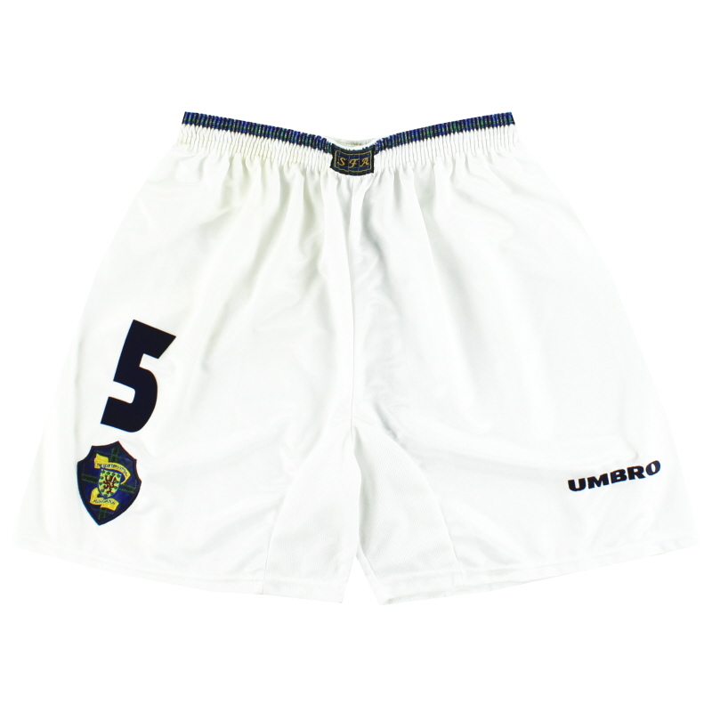 1998-00 Scotland Umbro Player Issue Home Shorts #5 *Mint* M