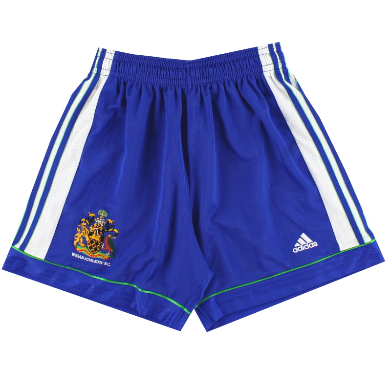 1998-00 Wigan Pantalones cortos adidas de local L