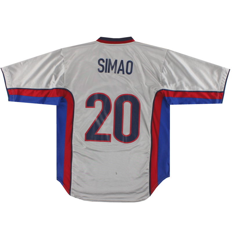 1998-01 Барселона Nike выездная рубашка Simao #20 L