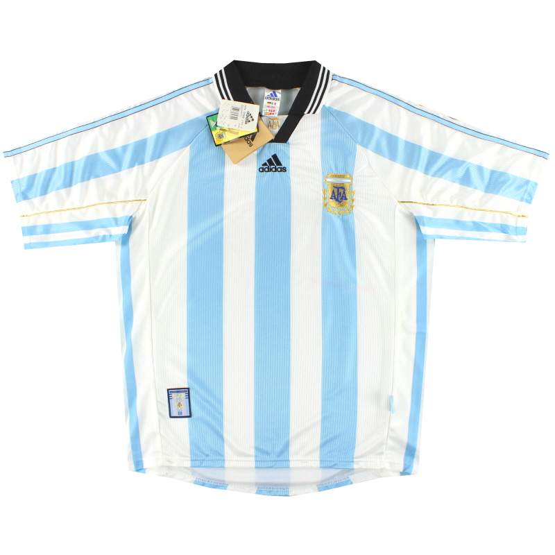 Maillot domicile adidas Argentine 1998-99 * avec étiquettes * L - 604853 - 4028468753395