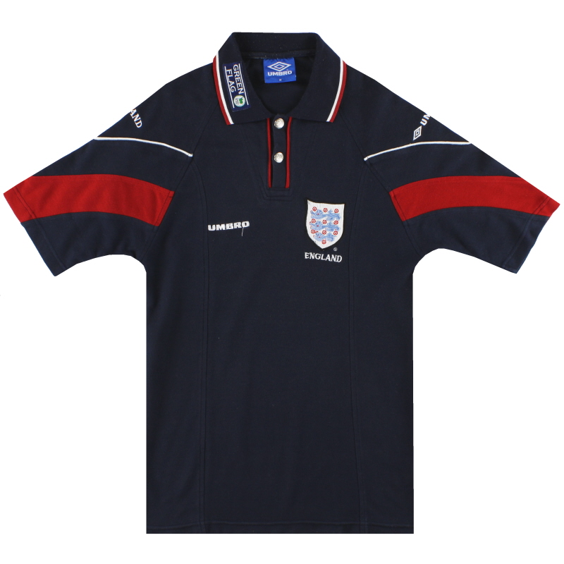1998-99 England Umbro Polo Shirt M
