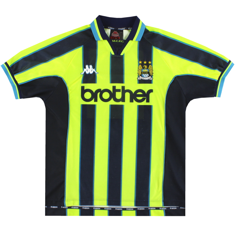 1998-99 выездная футболка Manchester City Kappa *Мятный* S