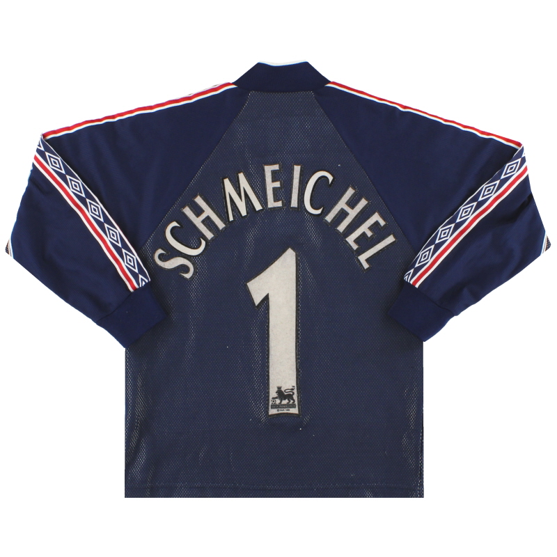 1998-99 Manchester United Umbro Goalkeeper Shirt Schmeichel #1 Y