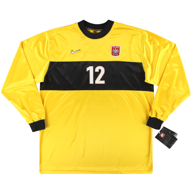 1998-99 Poland Nike Match Issue Goalkeeper Shirt #12 *w/tags* XXL